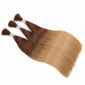 Ombre Brazilian Non Remy Bulk Hair T17/26 Keratin Bond Human Hair Extensions Straight Natural Afro Extensions 1PC
