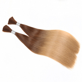Ombre Brazilian Non Remy Bulk Hair T17/26 Keratin Bond Human Hair Extensions Straight Natural Afro Extensions 1PC