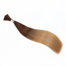 Ombre Brazilian Non Remy Bulk Hair T17/26 Keratin Bond Human Hair Extensions Straight Natural Afro Extensions 1PC
