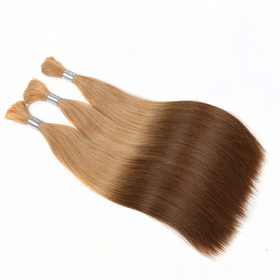 Ombre Brazilian Non Remy Bulk Hair T26/12 Keratin Bond Human Hair Extensions Straight Natural Afro Extensions 1PC