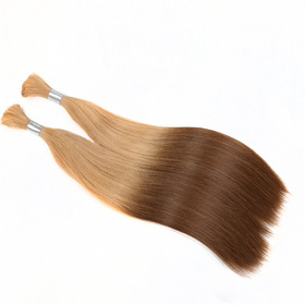 Ombre Brazilian Non Remy Bulk Hair T26/12 Keratin Bond Human Hair Extensions Straight Natural Afro Extensions 1PC