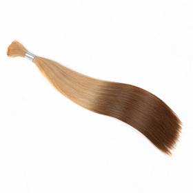 Ombre Brazilian Non Remy Bulk Hair T26/12 Keratin Bond Human Hair Extensions Straight Natural Afro Extensions 1PC