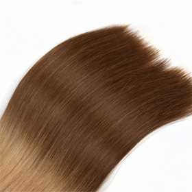 Ombre Brazilian Non Remy Bulk Hair T26/12 Keratin Bond Human Hair Extensions Straight Natural Afro Extensions 1PC