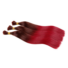 Ombre Brazilian Non Remy Bulk Hair T32/530 Keratin Bond Human Hair Extensions Straight Natural Afro Extensions 1PC