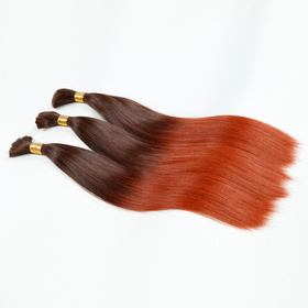 Ombre Brazilian Non Remy Bulk Hair T6/130 Keratin Bond Human Hair Extensions Straight Natural Afro Extensions