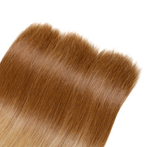 Ombre Brazilian Non Remy Bulk Hair DB2/27 Keratin Bond Human Hair Extensions Straight Natural Afro Extensions 1PC