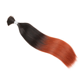 Ombre Brazilian Non Remy Bulk Hair T1B/130 Keratin Bond Human Hair Extensions Straight Natural Afro Extensions 1PC