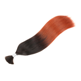 Ombre Brazilian Non Remy Bulk Hair T1B/130 Keratin Bond Human Hair Extensions Straight Natural Afro Extensions 1PC