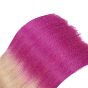 Ombre Brazilian Non Remy Bulk Hair T20/VIOLET Keratin Bond Human Hair Extensions Straight Natural Afro Extensions 1PC