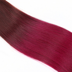 Ombre Brazilian Non Remy Bulk Hair T32/RD900 Keratin Bond Human Hair Extensions Straight Natural Afro Extensions 1PC