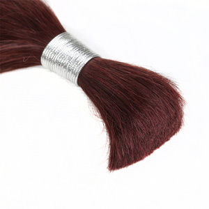 Ombre Brazilian Non Remy Bulk Hair T32/RD900 Keratin Bond Human Hair Extensions Straight Natural Afro Extensions 1PC