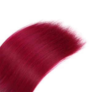 Ombre Brazilian Non Remy Bulk Hair T32/RD900 Keratin Bond Human Hair Extensions Straight Natural Afro Extensions 1PC