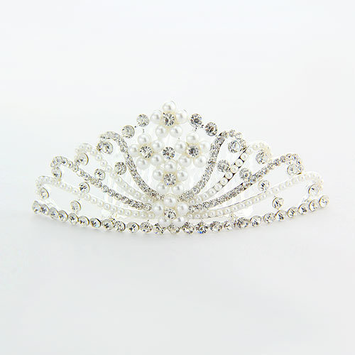 Crystal Rhinestone Crown Hair Hoop, Rhinsetone Tiaras